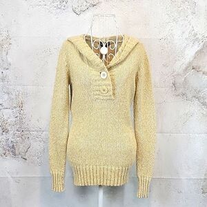 Wet Seal pullover hooded neckline sweater in light tan Women's Size M